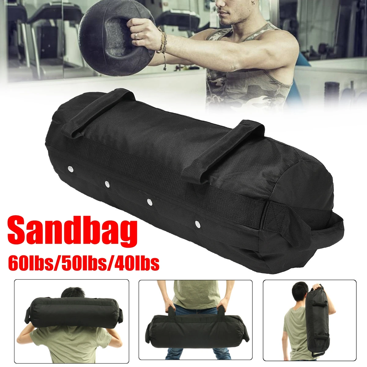 Weight Bags Weightlifting Sandbag Heavy Sand Bag MMA Boxing Crossfit
