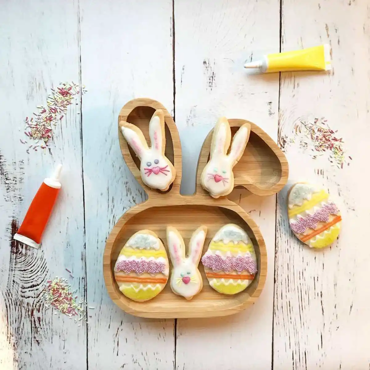 

Bamboo Baby Bowl Plate Cartoon Tableware Slip proof Silicone Suction Baby Feeding Plate For kids children baby Rabbit Shape Gift