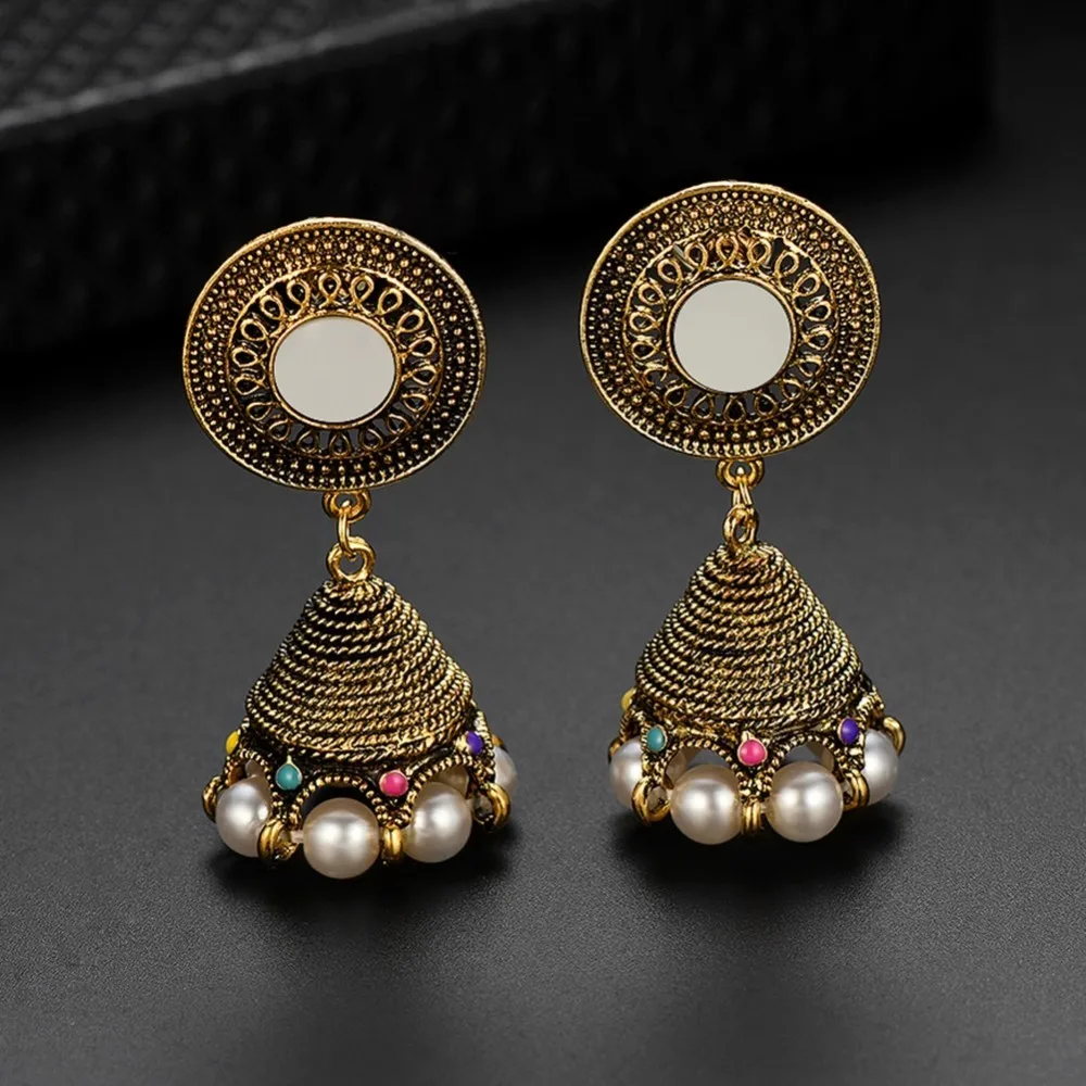 Brinco серьги античные Jhumki Jhumka висячие серьги этические племенные ювелирные изделия Ближний Восток Ретро Национальный стиль колокол