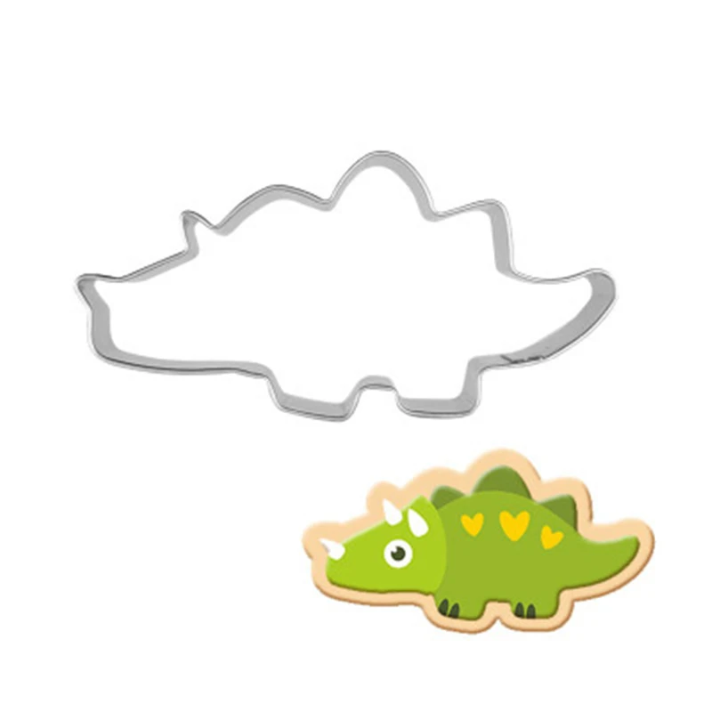 Ремешок для печенья Triceratops мастики резак выпечки тортов в виде динозавра форма