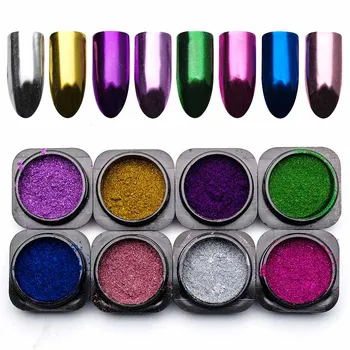 

0.3g Multi Magic Mirror Effect Chrome Nail Powder Silver Metallic Glitter for Nail Art Design Pigment for Nails Dust SF3042