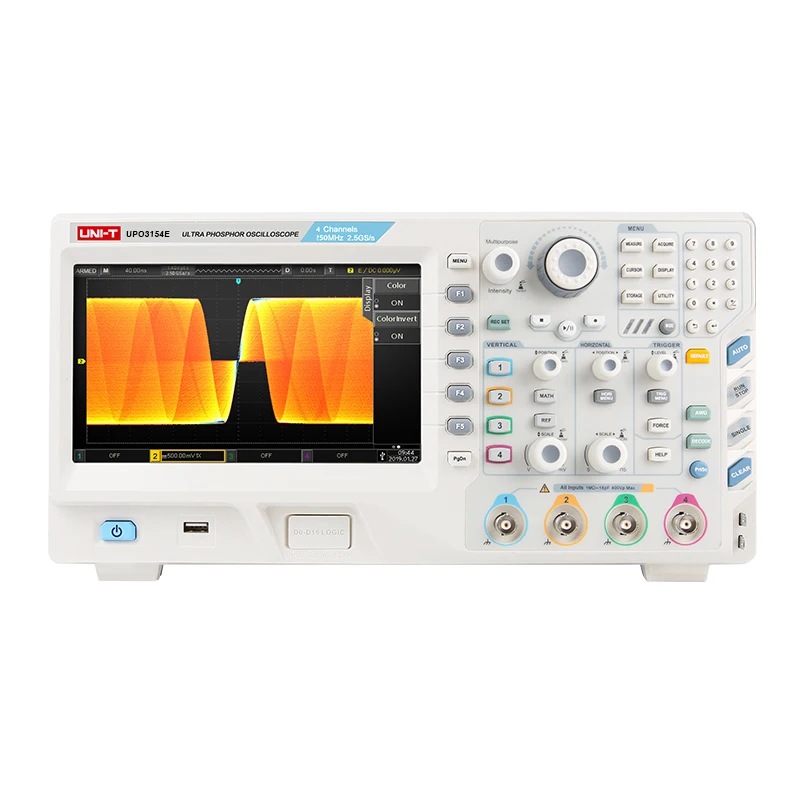 Осциллограф UNI T UPO3152E/UPO3154E/UPO3252E/UPO3254E люминесцентный осциллограф 4CH 250 мгц 2.5gs/s
