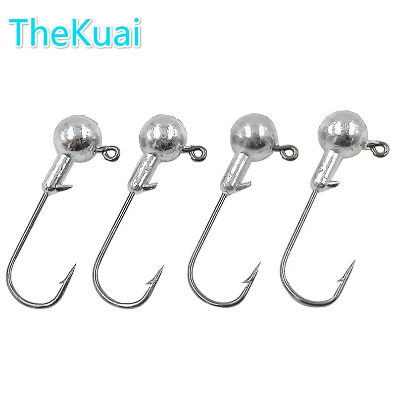 

10 PSC/Lot New High Quality 1.5g/2g/3.5g/5g/7g/10g/14g Lead Head Hook Jig Bait Fishing Hooks For Soft Lure Fishing Tackle