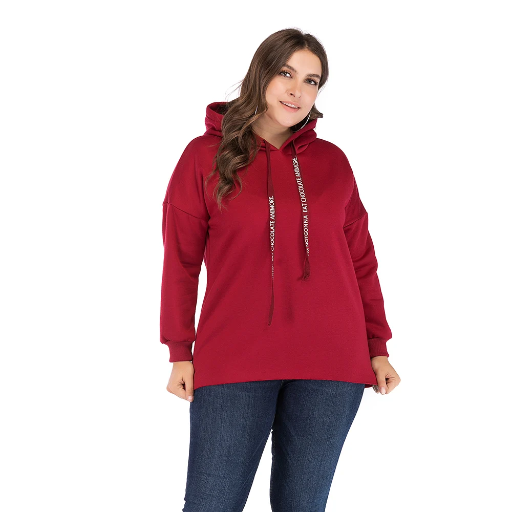 

New Winter Women Hoodie Long Sleeve Warm Hooded Pullover Tops Plus Size Sweatshirt Spring Casual Female Sweatshirts Green