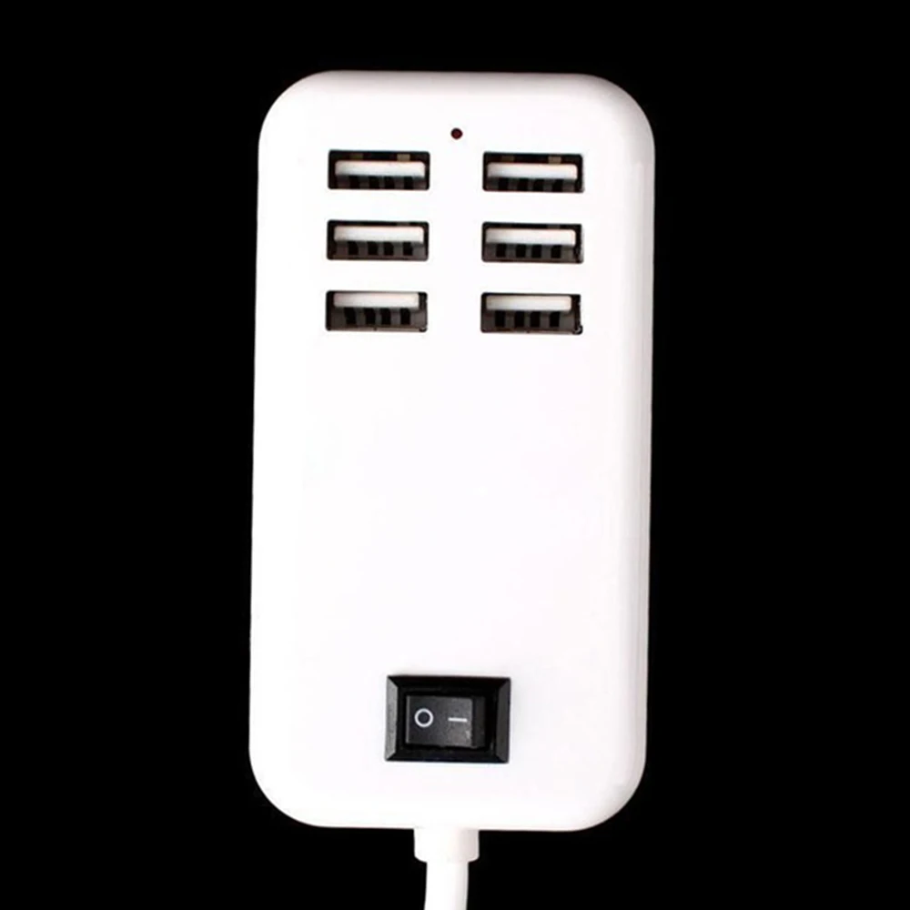 KISSCASE 6 منافذ جاك USB الهاتف شاحن آيفون Redmi سفر سريع شحن لنا/الاتحاد الأوروبي المكونات قاعدة الهاتف المحمول شاحن شاحن