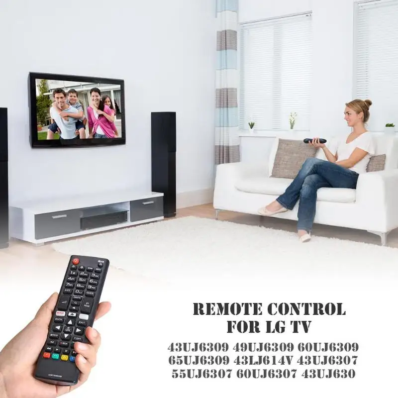 Универсальный пульт дистанционного управления LG TV Замена умный ler AKB75095308 для 43UJ6309