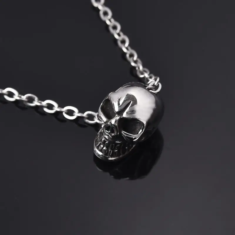 

Stainless Steel Skull Head Beads Charm For Bracelet Necklace Halloween Jewelry Making Accessories DIY Findings Bead Wholesale