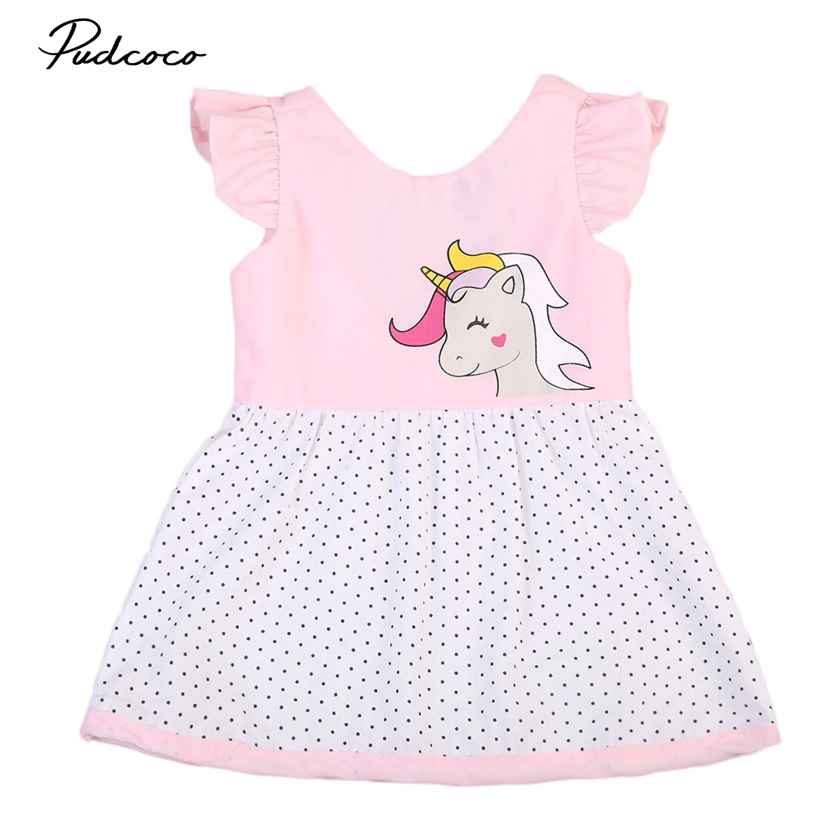 

Pudcoco Cute Toddler Baby Girls Unicorn Animal Short Knee-Length Dress Princess Party Pageant Holiday Dresses