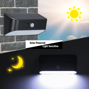 

New Style solar light 9W 45 LED Solar Powered Energy Wall Lamp SENSITIVE HUMAN MOTION SENSOR Garden Patio Yard Courtyard