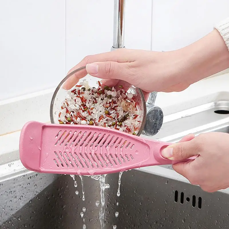 

1PC Creative Wheat Straw Pot Strainer Drainer Rice Fruit Vegetable Wash Colanders Kitchen Gadgets Accessories Cooking Tools