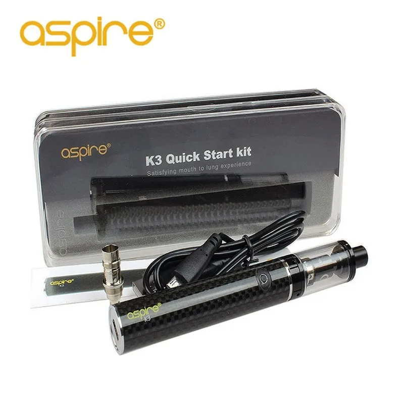 Aspire K3 Starter Kit Electronic Cigarette 2ml Capacity Pen Style All-in-one 1200mah battery with 1.8ohm nautilus BVC coil Vape Aspire K3 Starter Kit Electronic Cigarette 2ml Capacity Pen Style All-in-one 1200mah battery with 1.8ohm nautilus BVC coil Vape