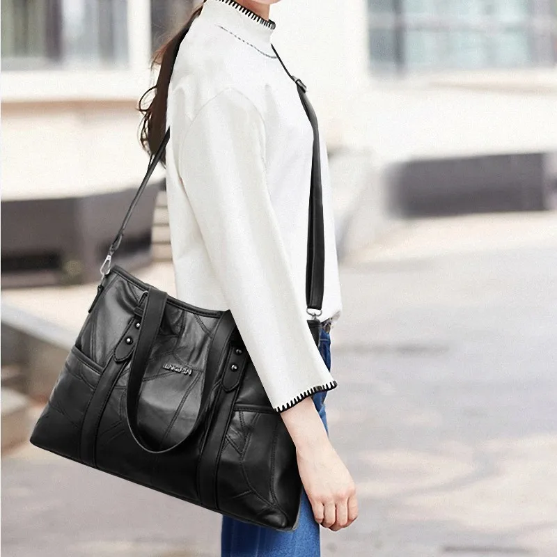 Genuine Leather Brand Luxury Handbags Women Handbag High Quality Crossbody Bags For Women Large Cap - 32984075788