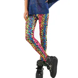 Демисезонный для женщин Градиент спандекс полосы леопарда зебры модные принты пикантные леггинсы для в полоску узкие брюки