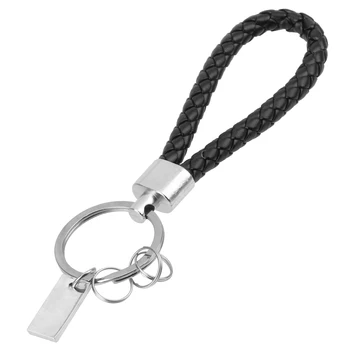 

Car Keychain Leather Key Chain Hand Woven Metal Key Rings Keyring Car-styling 2018 Hot