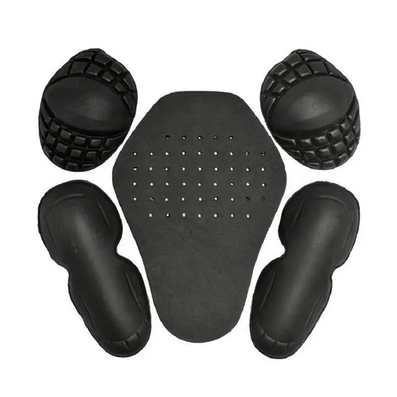 Details about   5pcs Motorcycle Riding Back Elbow Shoulder Protection Pads Jacket Armour Set 
