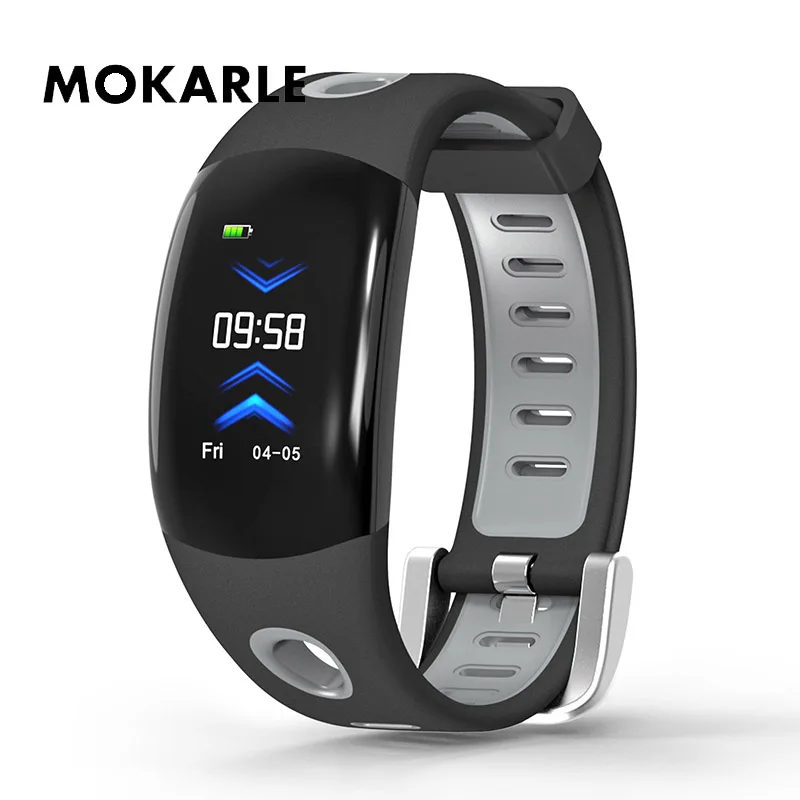 

Smart Heart Rate Monitor Multifunctional Bracelet Rechargeable Waterproof Sphygmomanometer 3D IPS Color Display For Android IOS