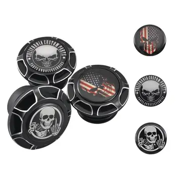 

Custom Fuel Tank Cap Gas Oil Cover Decorative 3D Stereo Crystal PVC Drop Patch Topper Adjustable Fit For Harley New Arrival