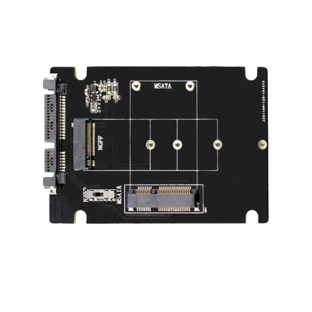 S107-Rtk адаптер карты расширения все 2 в 1 mSATA-Sata Ngff(M.2) к Sata Iii Sata3 конвертер твердотельный диск для Deskt