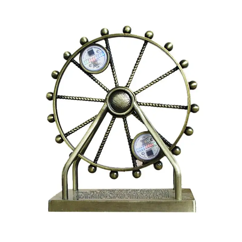 

Ferris Wheel Alloy Ornaments Hand Forged Crafts Statue Office Decoration Beautiful Gift Home Desktop Adornment