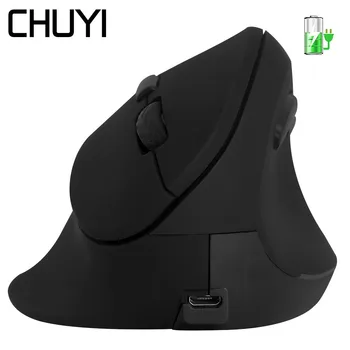 

2.4Ghz Wireless Vertical Mouse Rechargeable Ergonomic Mice For Big Hand Optical Computer Gaming 1600DPI Mause For PC Laptop