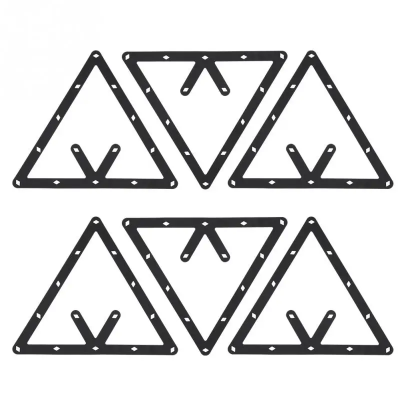 

6pcs/lot Triangle Billiard Rack Billiard Invisible Ball Rack Triangle Ball Holder Positioning for 57mm Billiard Accessory