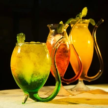 Молекула кровоприсоска Коктейльные Хрустальные чашки бар салун мартини сердечный задержание кровеносный сосуд соломенные бокалы для вина Tipsy Verre a vin