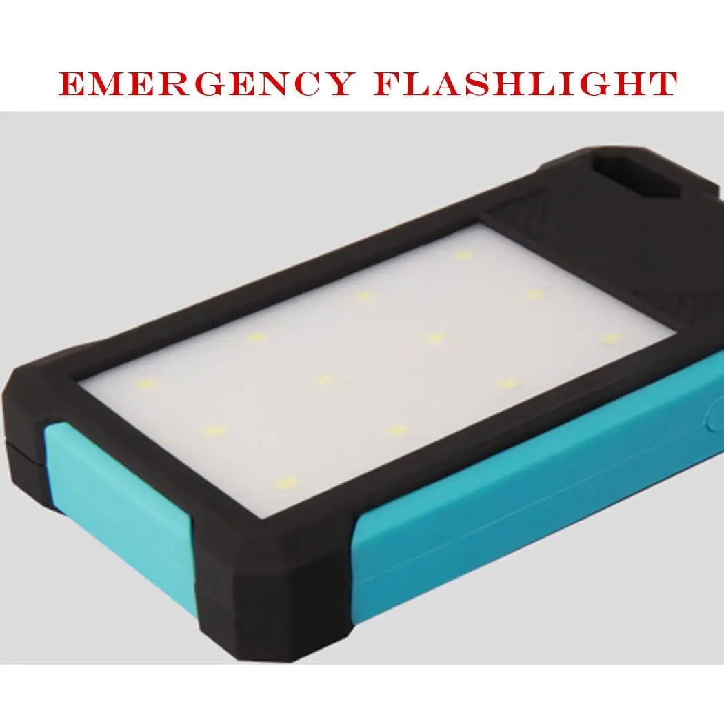 Large Capacity Solar Powerbank Dual USB Output Power Bank Portable Charger External Battery 8000mAh LED Flashlight Large Capacity Solar Powerbank Dual USB Output Power Bank Portable Charger External Battery 8000mAh LED Flashlight