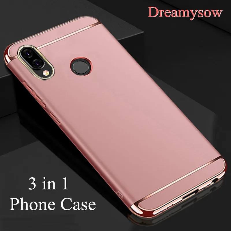 

Ultra Thin Plating 3 in 1 case For Huawei Nova 4 3 3i Y7 Psmart 2019 P20 lite P30 Pro Honor 8X Max 8C Play 10 7A Hard Cover Capa