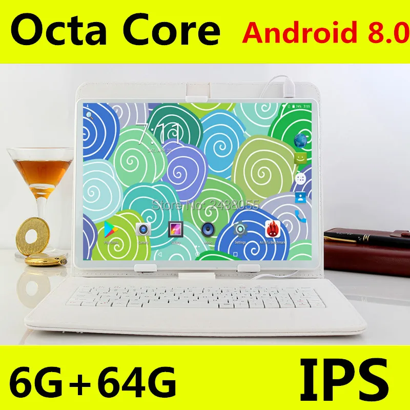 

2019 New Google Play Android 8.0 OS 10.1 inch tablet Octa Core 6GB RAM 64G 128GB ROM IPS WIFI Kids Tablets 10 10.1
