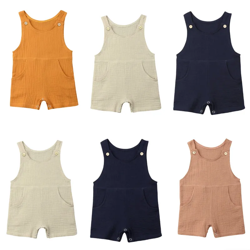 Pudcoco طفل الطفل الصبي فتاة بلون واحد قطعة رومبير بذلة الصيف بلا أكمام عارضة للجنسين ملابس الطفل Sunsuit Pudcoco طفل الطفل الصبي فتاة بلون واحد قطعة رومبير بذلة الصيف بلا أكمام عارضة للجنسين ملابس الطفل Sunsuit