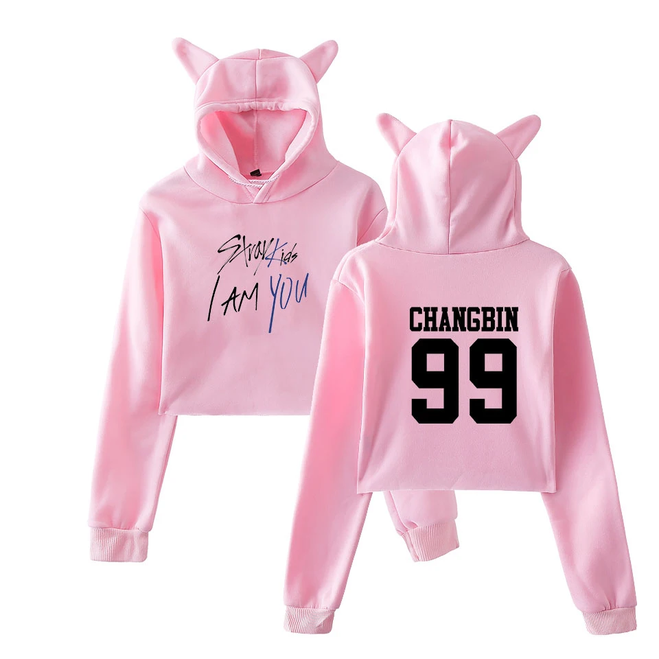 LUCKYFRIDAYF/, модный Теплый Женский Топ с принтом «I Am You Idol Changbin», толстовка с капюшоном, 2XL