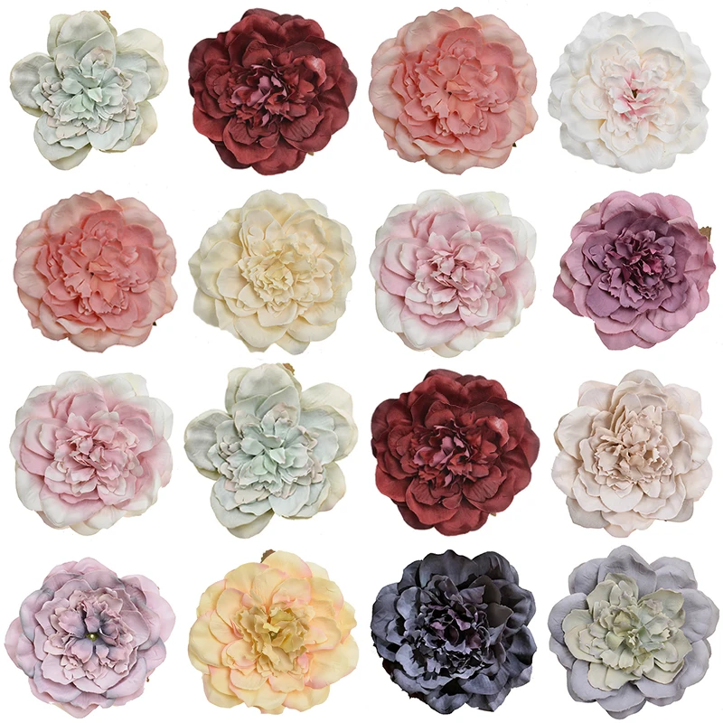 

Popular 1PC Artificial Flower Wedding Home Decoration Decorative Birthday Peony Flower Heads Party Decoration Scrapbooking