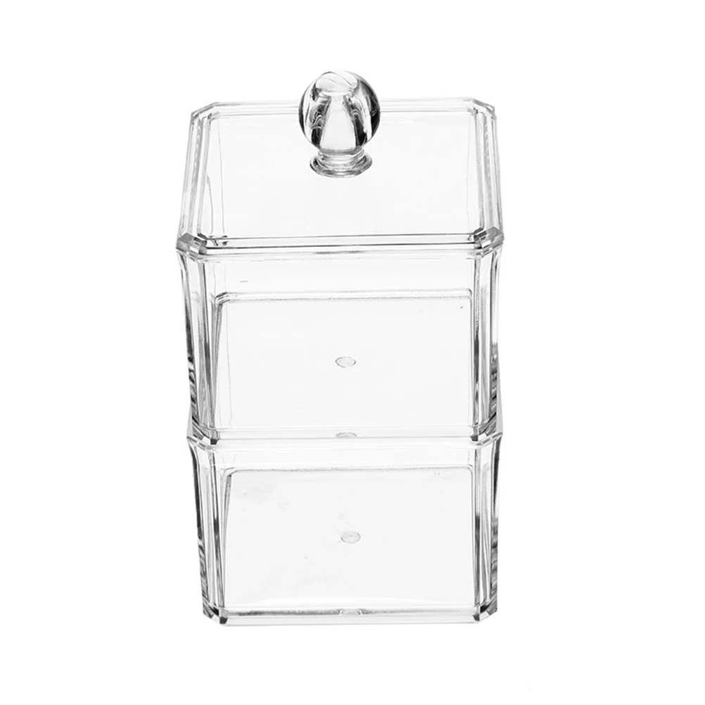 

1 Pc Storage Box Transparency Double Layers Container Sorting Container Tea Bag Organizer with Dustproof Cover for Kitchen Home