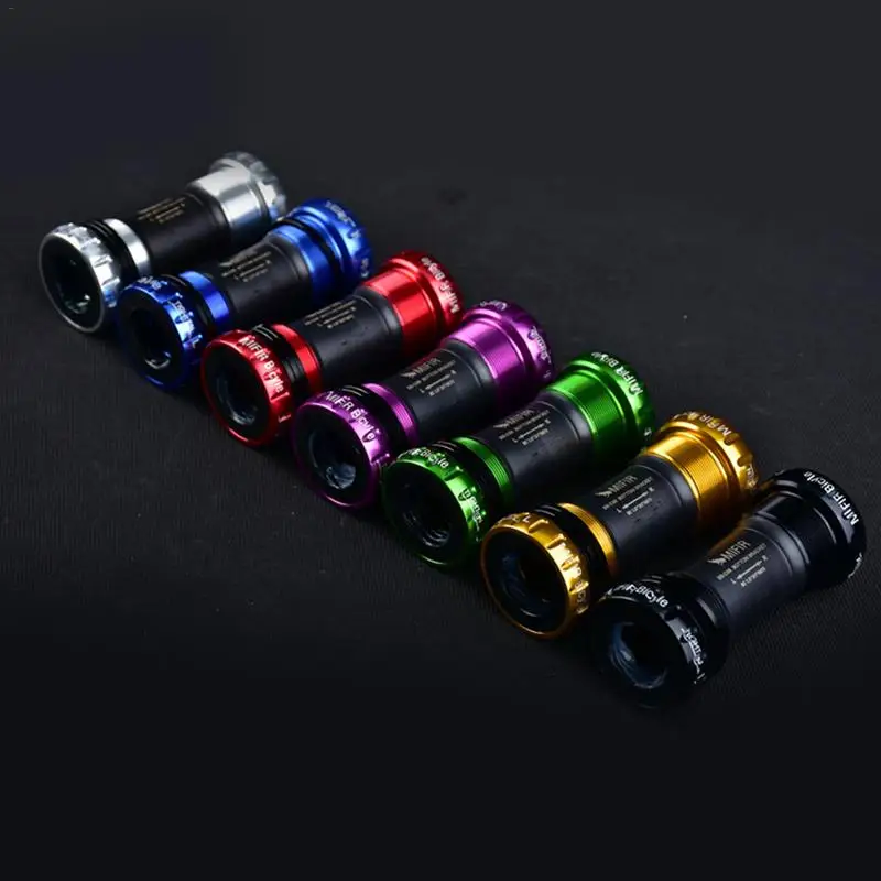 

MTB Bicycle Hollow Crankset Aluminum Alloy Axis Threaded Riding Threaded Ceramic Shaft Bicycle Ceramic Bearing Bottom Bracket