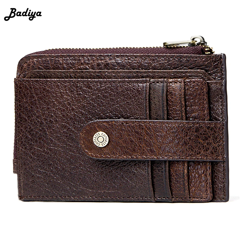 Luxury Brand RFID Wallets Men Vintage Driver License Genuine Leather