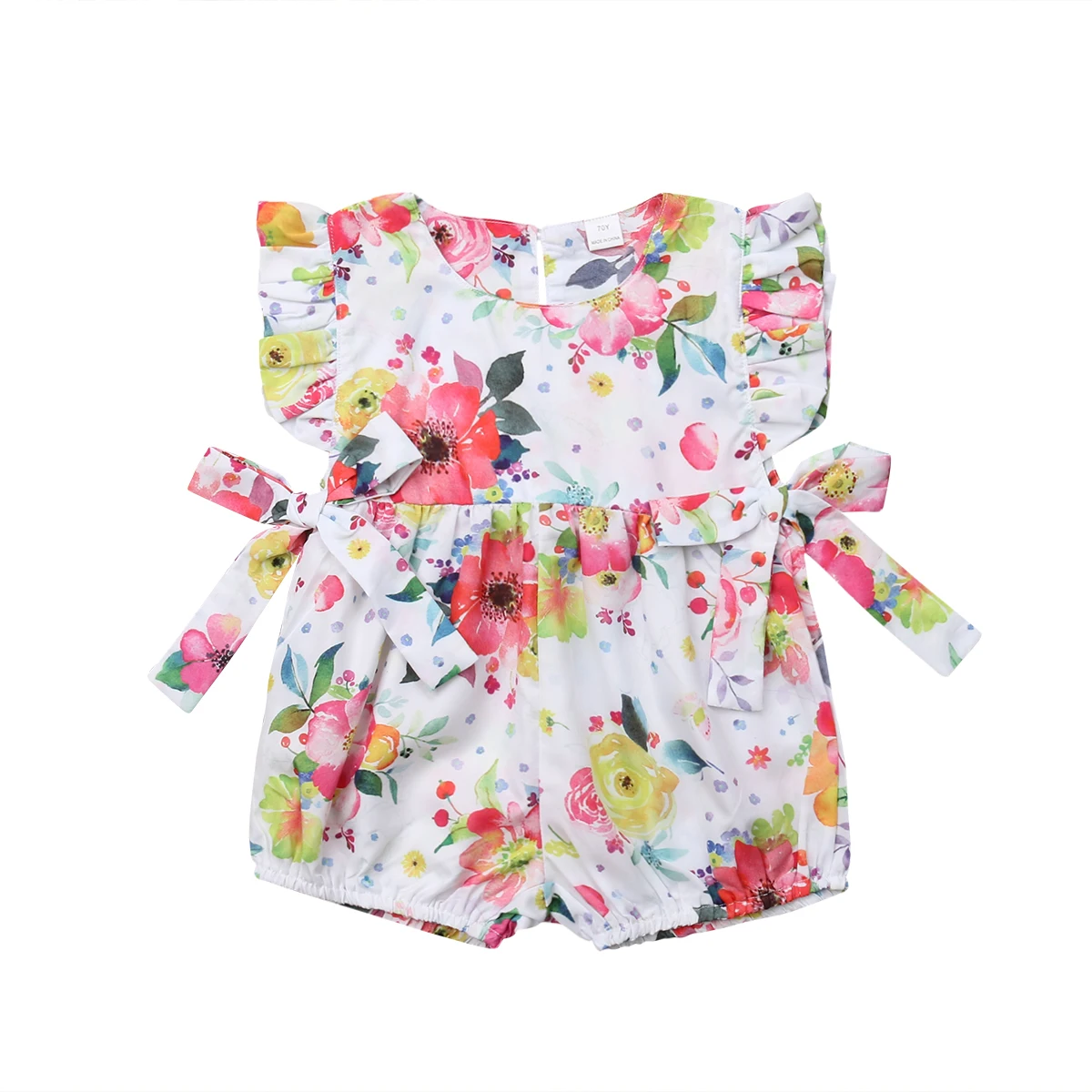 

2019 New Cute Flower Infant Baby Girls Clothing Ruffles Newborn Girl Rompers Summer Jumpsuit Playsuit Baby Girl Costume