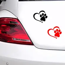 1 шт. SEEYULE сердце любовь собака Лапа печать креативная Автомобильная наклейка светоотражающая окно багажник виниловые наклейки собака на доске наклейка 1 шт. SEEYULE сердце любовь собака Лапа печать креативная Автомобильная наклейка светоотражающая окно багажник виниловые наклейки собака на доске наклейка