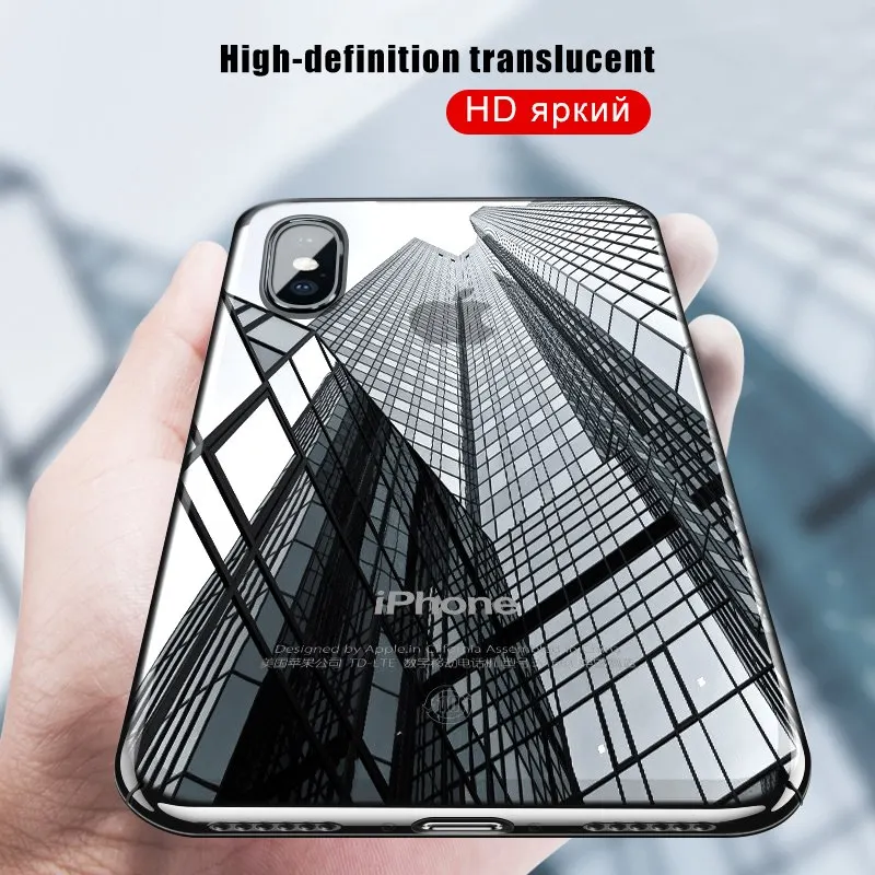 

Clear Phone Back Cover For Iphone Xs Max Xr Coque Transparent Tpu Phone Cases Capa For Iphone 7 6 X Xs 8 6s Plus 10 5 Se 5c 4