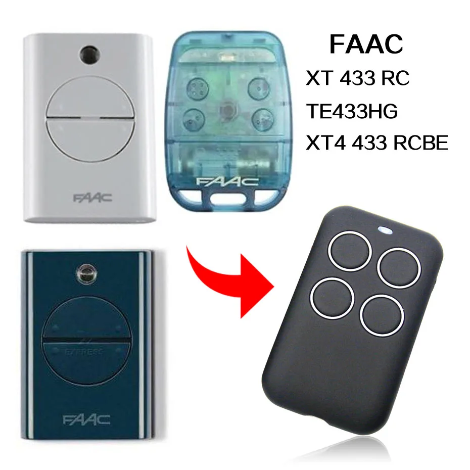 FAAC XT 433 RC RCBE FAAC TE433HG remote control universal gate remote