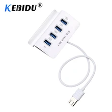 Kebidu USB 3,0 концентратор с держателем для телефона 4 порта usb-хаб USB разветвитель адаптер питания для IMac компьютер Ноутбук аксессуары концентратор USB 3,0