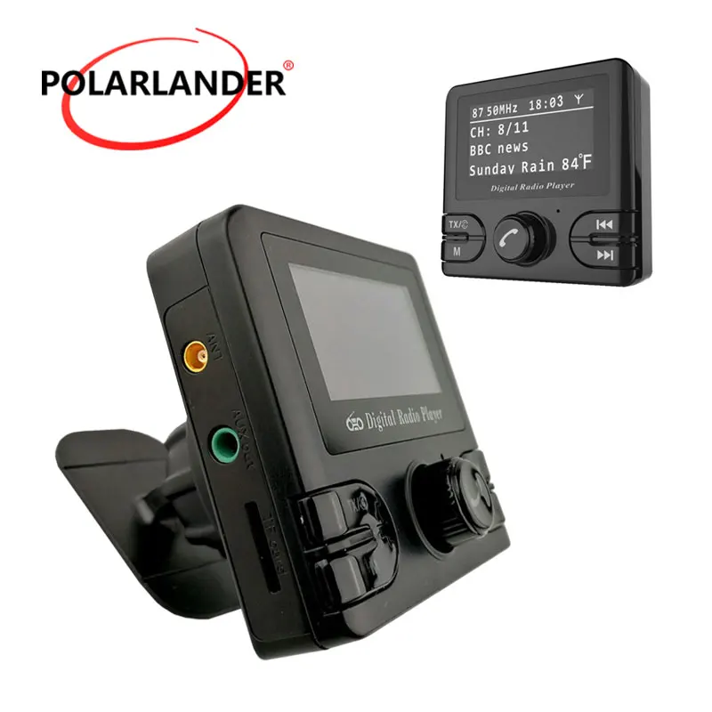 Adapter Tuner Audio Output DAB/DAB+Receiver Car Auto Radio FM Transmitters Wireless Bluetooth GPS Handfree Car Dab GPS Receiver