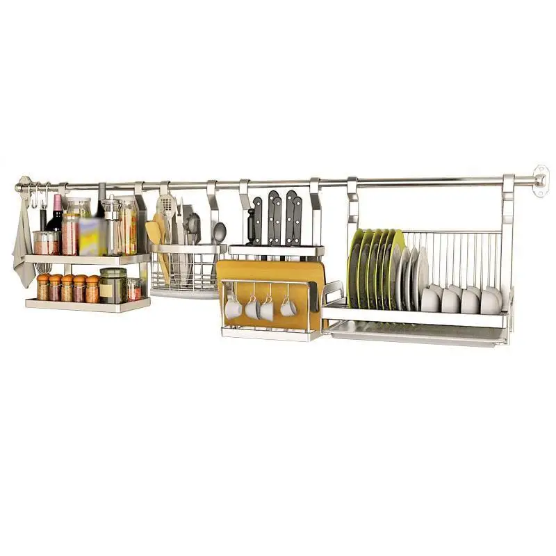 

Cucina Sink Sponge Dish Organizer Especias Almacenamiento Stainless Steel Organizador Mutfak Cocina Kitchen Storage Rack Holder