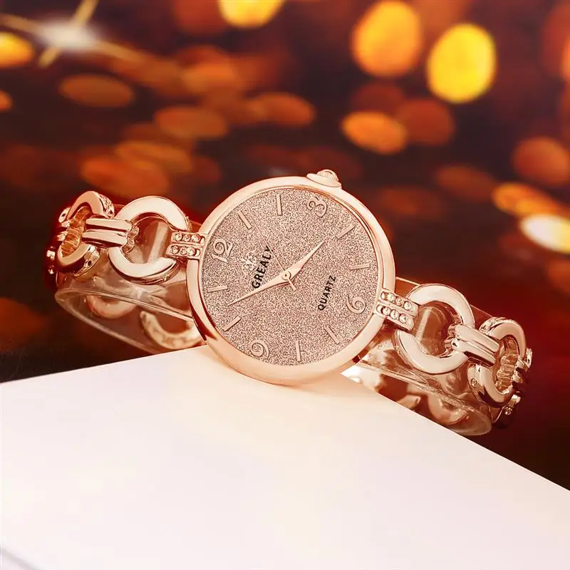 

Rose Gold Watch For Women Luxury Stainless Steel Analog Quartz Wristwatch Lady Female Elegant Creative Watches New Clock