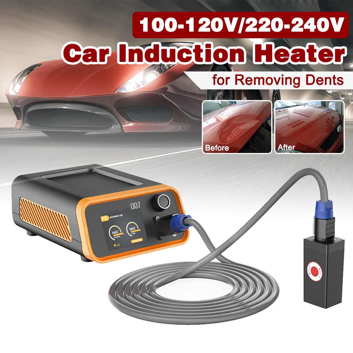 

Tools Paint Dent Repair Tool Induction Heater For Removing Dents Set Garage Sheet Metal Tools Dent Puller Car Dent Repair
