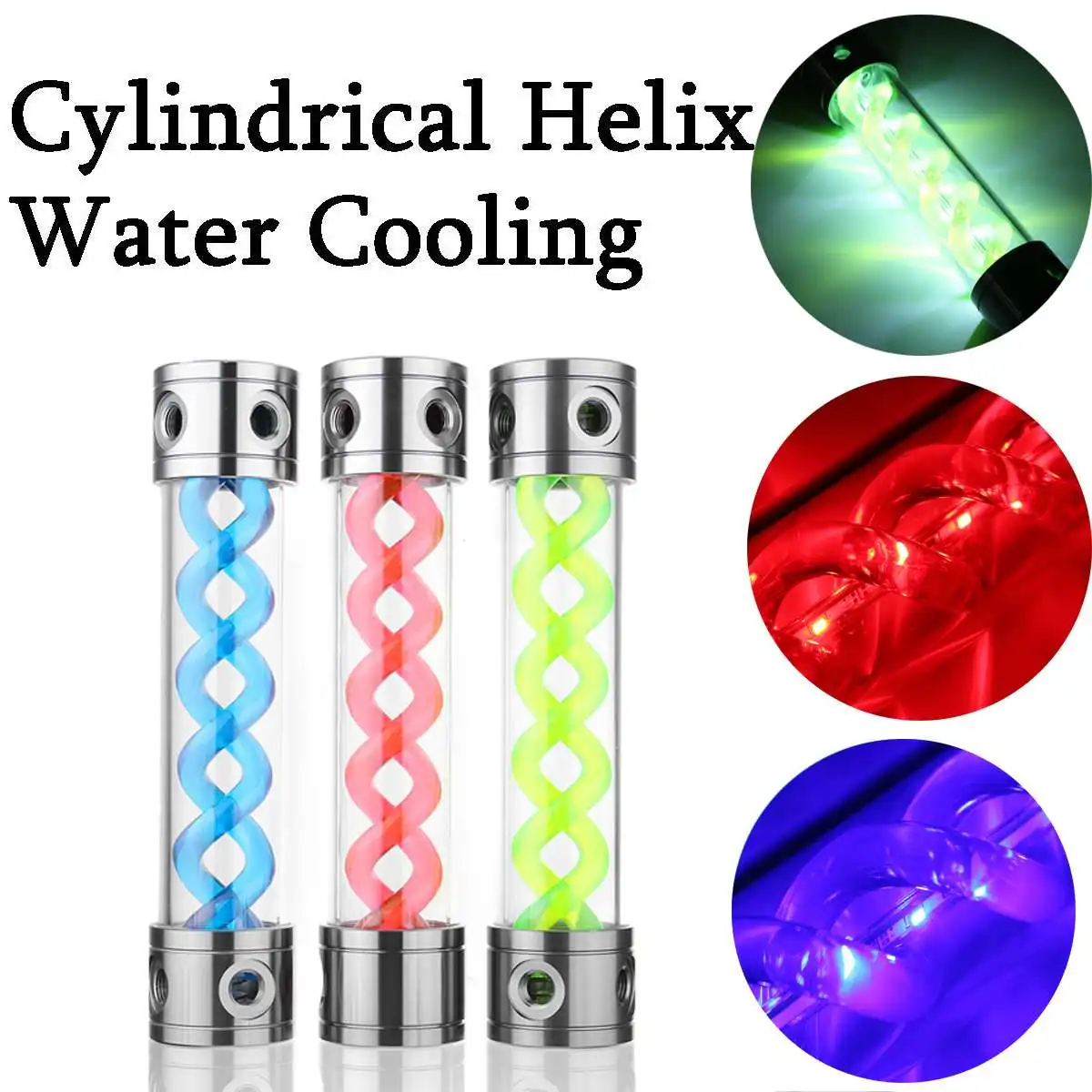 

LEORY LED Aluminum Cover T-Virus Rotating Water Tank Computer Liquid PC Water Cooling Computer Water Cooling Cooler For CPU