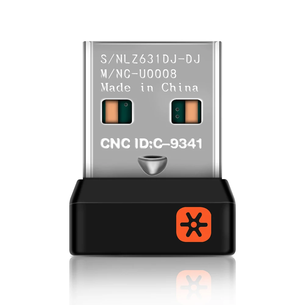 

FORNORM Mini USB Network Wireless Receiver Dongle for Unifying Wireless Keyboard With 6 Channel Dongle One-to-many connection