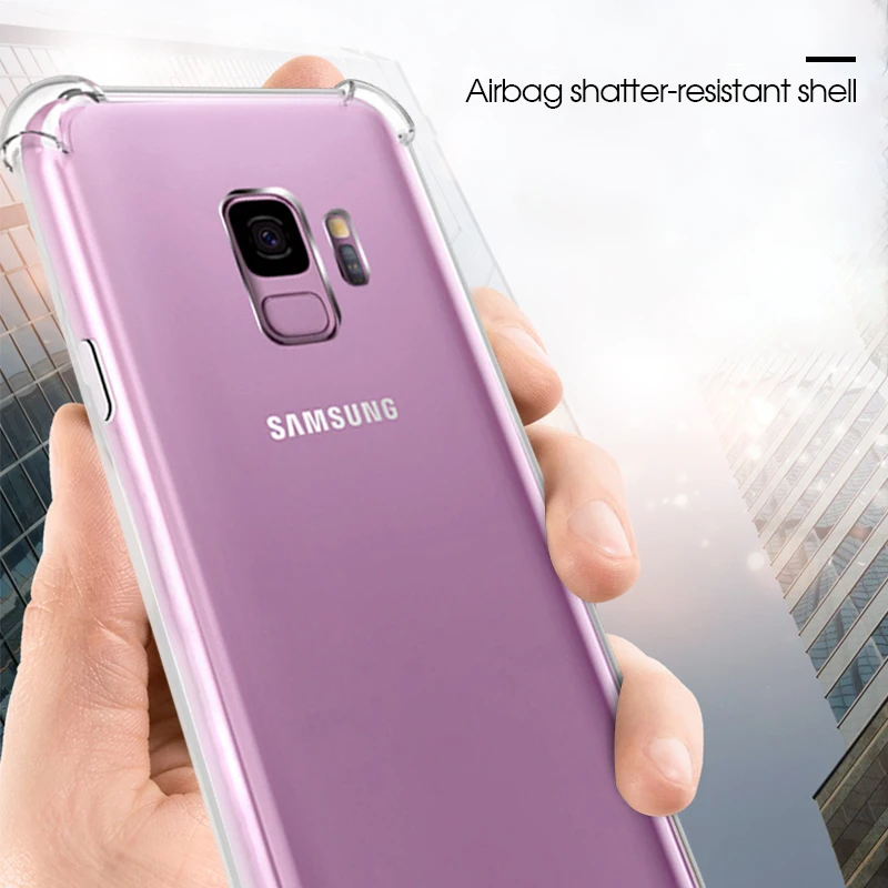 Мягкий прозрачный силиконовый чехол из ТПУ для Samsung Galaxy J3 J5 J7 2017 J4 J6 J8 A6 A8 Plus A7 2018 A6S