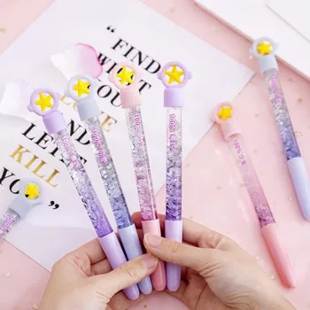 

1PCS Star Shape Sandpaper Gel Pen DIY Office Stationery And School Supplies Smooth Writing Black Ink Pen 0.5mm
