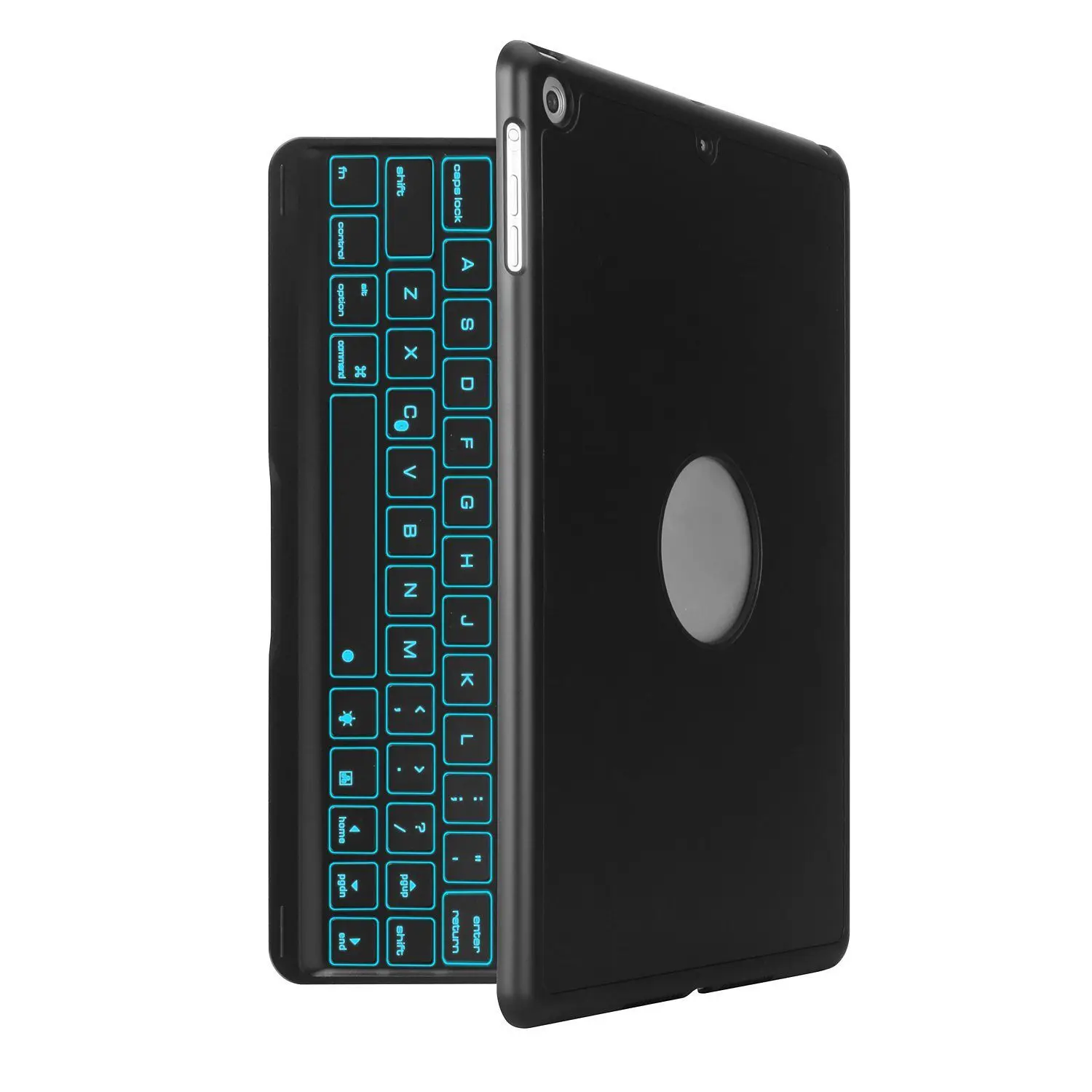 

For iPad Keyboard Case for New 2018,2017 iPad, Pro 9.7, Air 1 and 2 - Bluetooth Detachable Quiet Keyboard