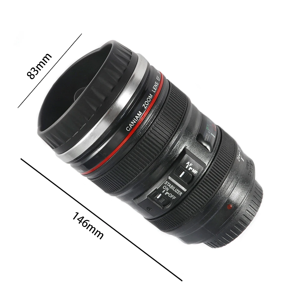 Объектив камеры термос для Canon EF 24-105 мм кофейная кружка чашка из нержавеющей стали W Питьевая крышка